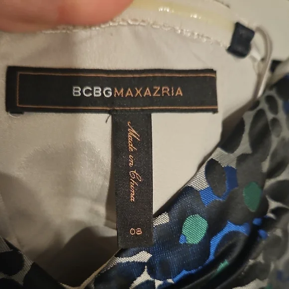 BCBGMAXAZRIA Strapless Animal Print Dress - Picture 2 of 4